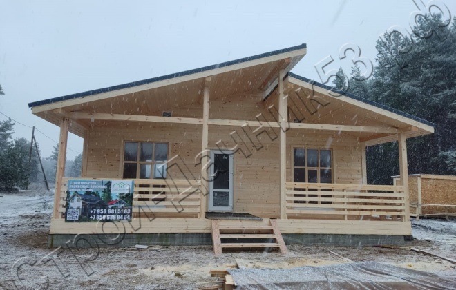 1 Каркасный дом Д-2, 9x9м, 81М², Республика Карелия, Олонецкий район, посёлок Ильинский (4)